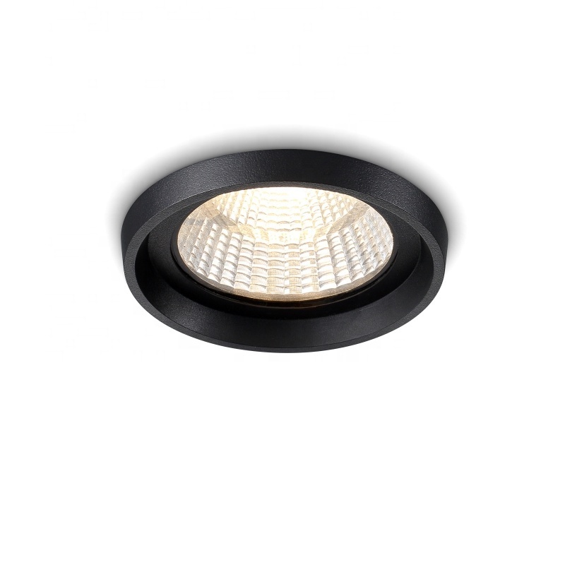 Aluminium black powder coated waterproof led recessed exterior down light IP65 LED outdoor ceiling light