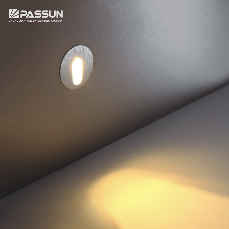 modern design aluminum indoor recessed wall foot lamp led stair step light