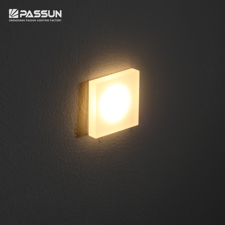 LSL008A 1W Indoor lighting led step light recessed wall light