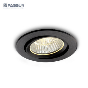 aluminium painted black ceiling recessed mounted outdoor IP65 waterproof LED spot light