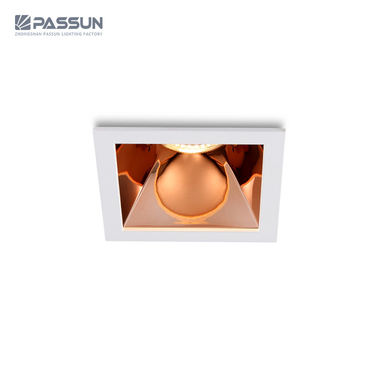 ceiling recessed square shaped 5w led spotlights