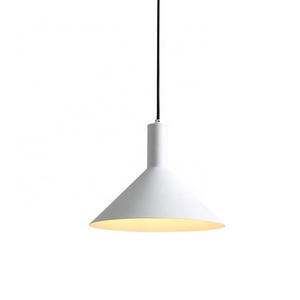 led pendant D300 lamp shade  E27 socket matte white painted pendant light fixture