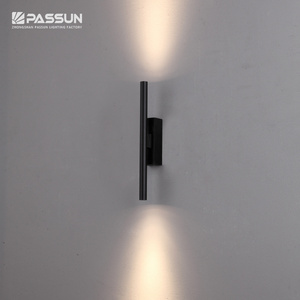 aluminium slender tube indoor decorative led up and down wall light