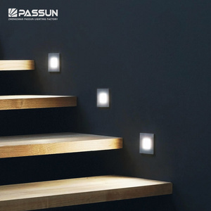 modern design aluminum indoor recessed wall foot lamp led stair step light