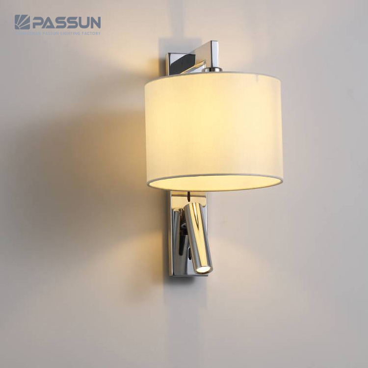 3w 4w bedside lamps with hotel design led reading headboard customized plug light wall lamp