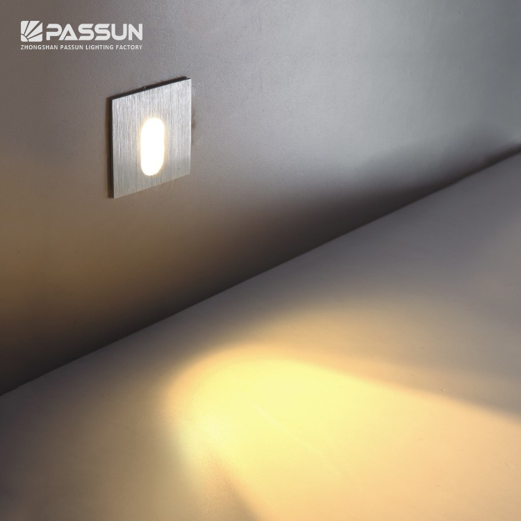 modern design aluminum indoor recessed wall foot lamp led stair step light