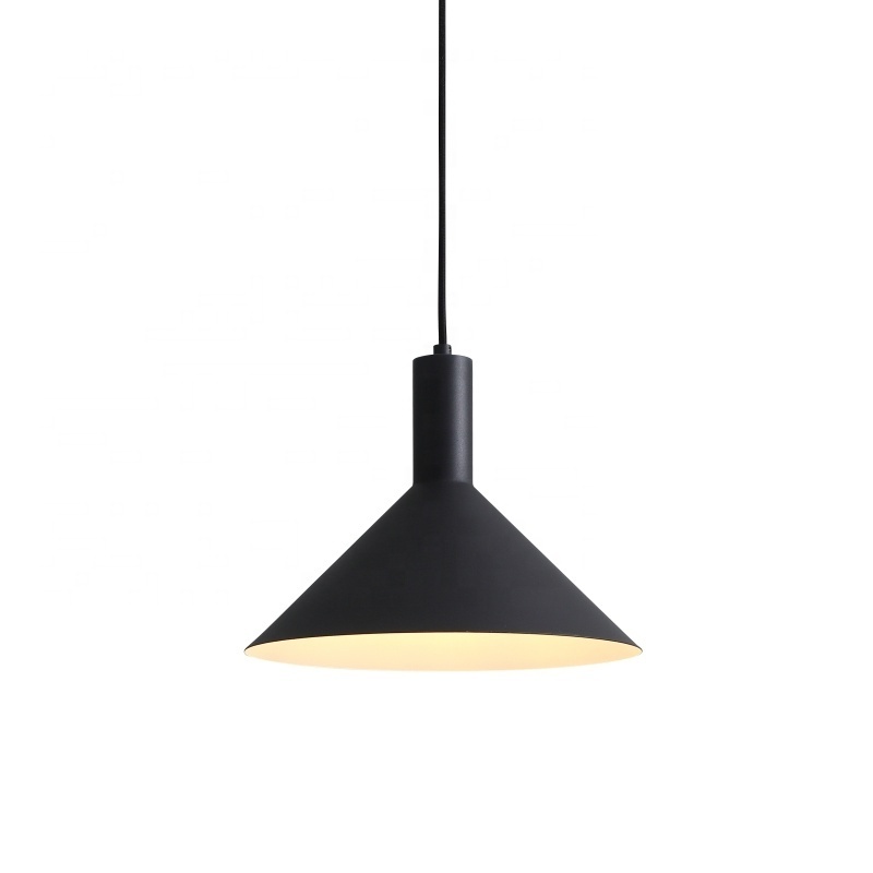 led pendant D300 lamp shade  E27 socket black pendant light fixture