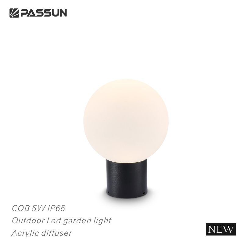 exterior outside surface ceiling lamp ip65 waterproof acrylic ball lampshade outdoor garden decor led ceiling light