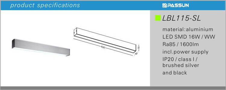 LED ceiling light SMD 10W L600 x W50 high quality surface mounted LED ceiling pendant light