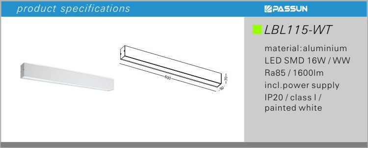 LED ceiling light SMD 10W L600 x W50 high quality surface mounted LED ceiling pendant light