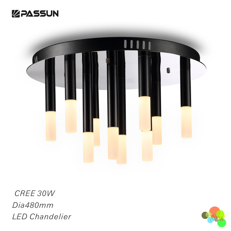 contemporary led chandelier Individual little plait design modern ceiling light with 24 bulbs