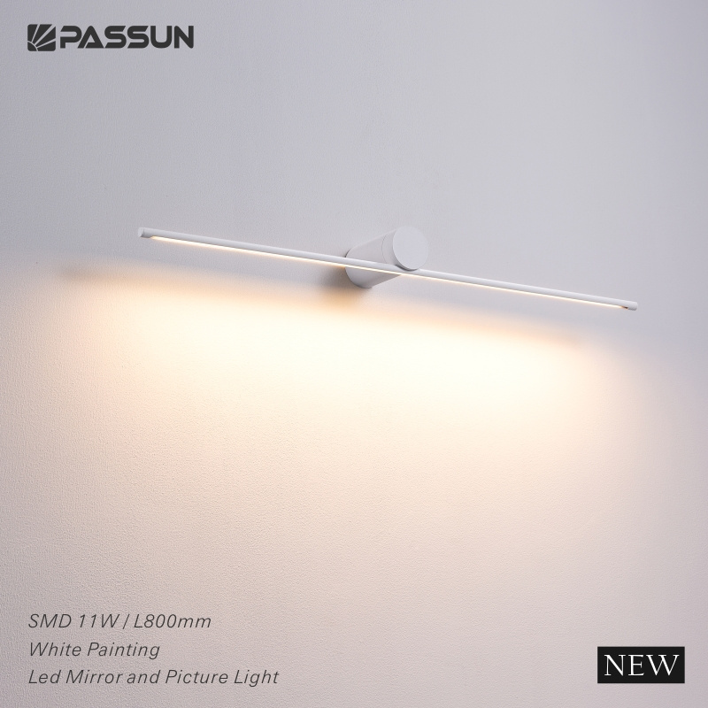 Newly modern 800mm light fixture led wall lamp indoor home hotel led mirror wall light for bathroom