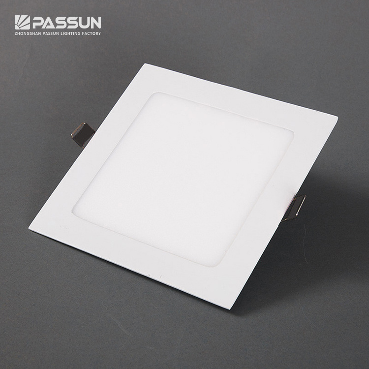 5 7 9 12 inch round square ultra thin smd ceiling recessed 6w 12w 18w 24w led panel light