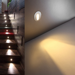 indoor recessed wall light 1w led step light interior foot stair light for home or hotel