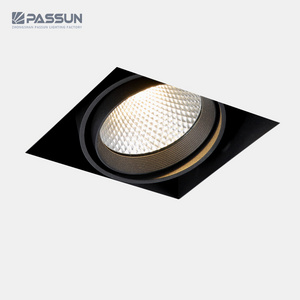 High Class professional lighting cob embedded square spotlight ceiling recessed rimless led grille light