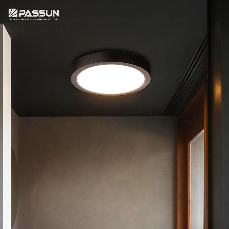 Modern dimmable  surface mounted smd round  12w 18w 24w led panel ceiling light