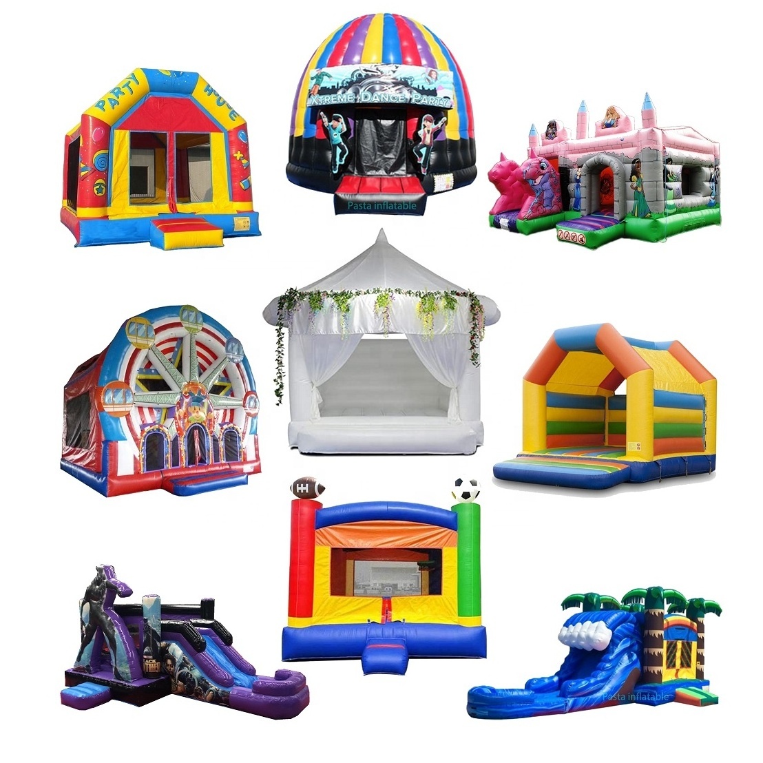 Customized kids small toy balls inflatable bouncer commercial white bounce house adult big bouncy jumper jumping castle large