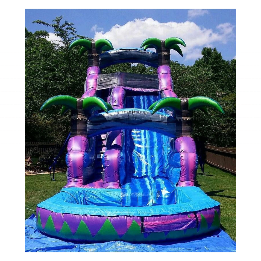 Amazing kids long inflatable waterslides candy cheap inflatable water slide