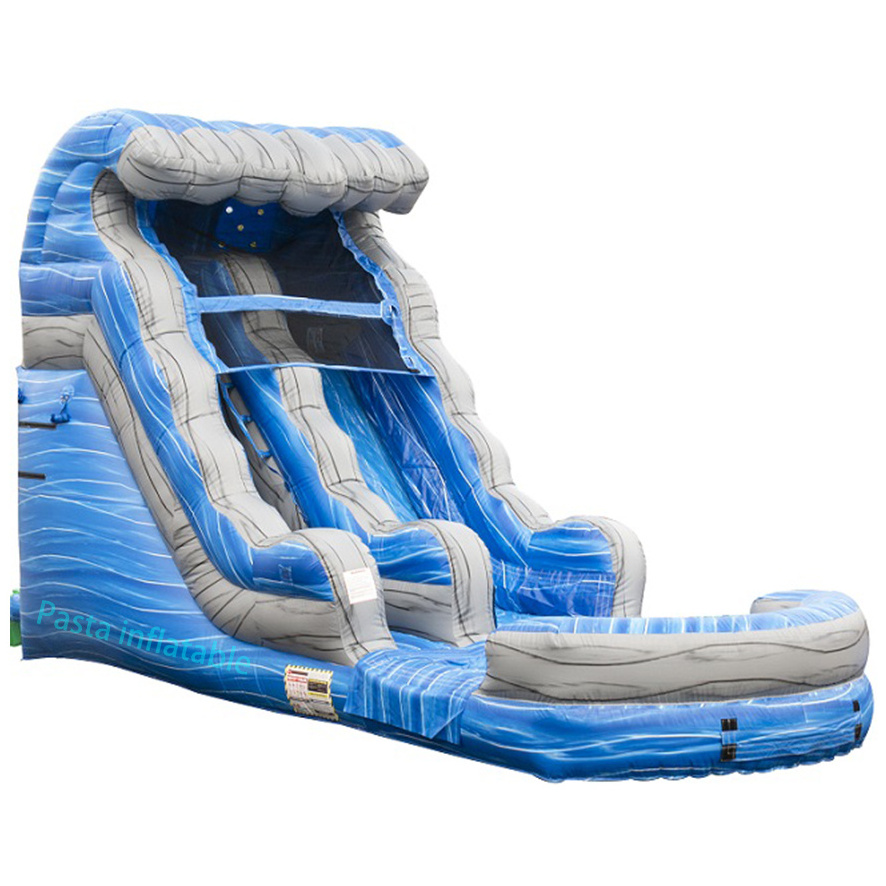 alibaba commercial palm tree kids 22' used inflatable water slide for sale