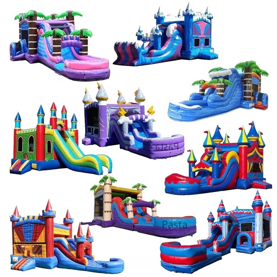 New Design Inflatable Moonwalk Water Bounce House Bouncer Bouncy Castle Combo Jumping Commercial Bounce House For Party Rentals