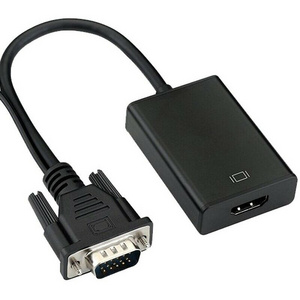 VGA to HDMI Converter Adapter Male to Female Cable With Audio 1080P VGA Adapter for PC Laptop to HDTV Projector