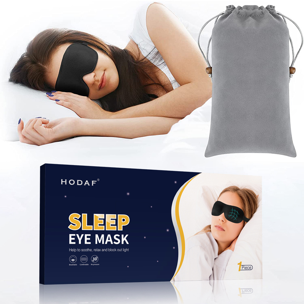 100% blackout light 3d eye mask for sleeping adjustable breathable 3d eye mask