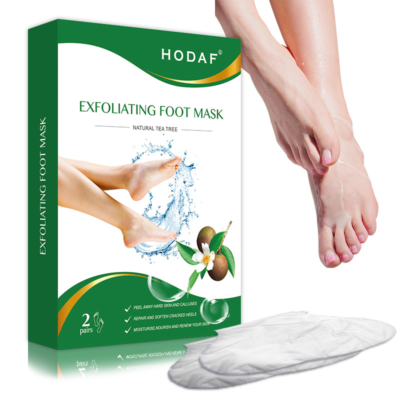 CE ISO Pedicure Whitening Socks Repairs Exfoliating Feet Pack Disposable 70cm Leg Mask Moisturizing Heel Peeling Sheet Foot Mask