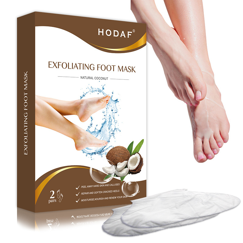 CE ISO Pedicure Whitening Socks Repairs Exfoliating Feet Pack Disposable 70cm Leg Mask Moisturizing Heel Peeling Sheet Foot Mask