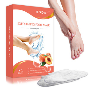 Private Label Korea Efero Footmask Socks Coconut Oil Exfoliating Feet Peel Ayak Maskesi Peeling Baby Your Foot Skin Care Mask