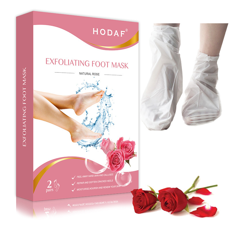 Private Label Korea Efero Footmask Socks Coconut Oil Exfoliating Feet Peel Ayak Maskesi Peeling Baby Your Foot Skin Care Mask