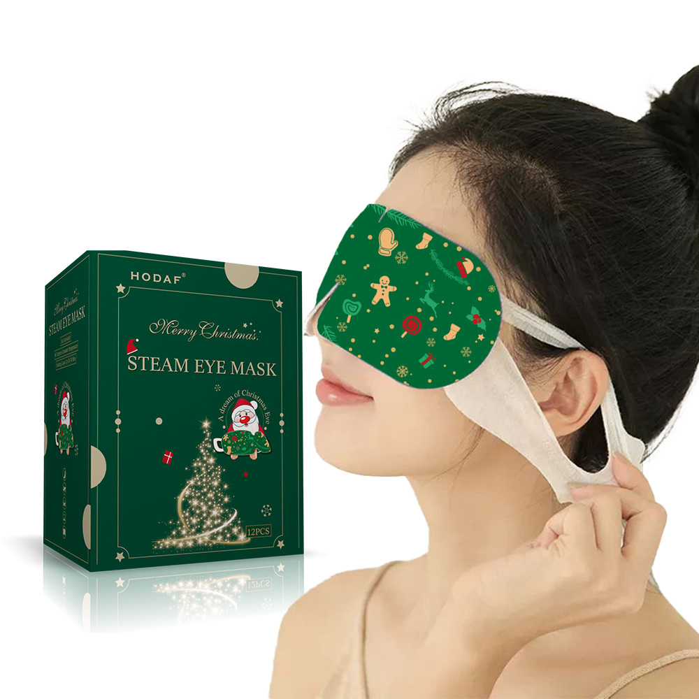 Adjustable Lavender Health Care Steam Silk Bamboo Personalised Sleeping Warm Eye Mask hot heated steam