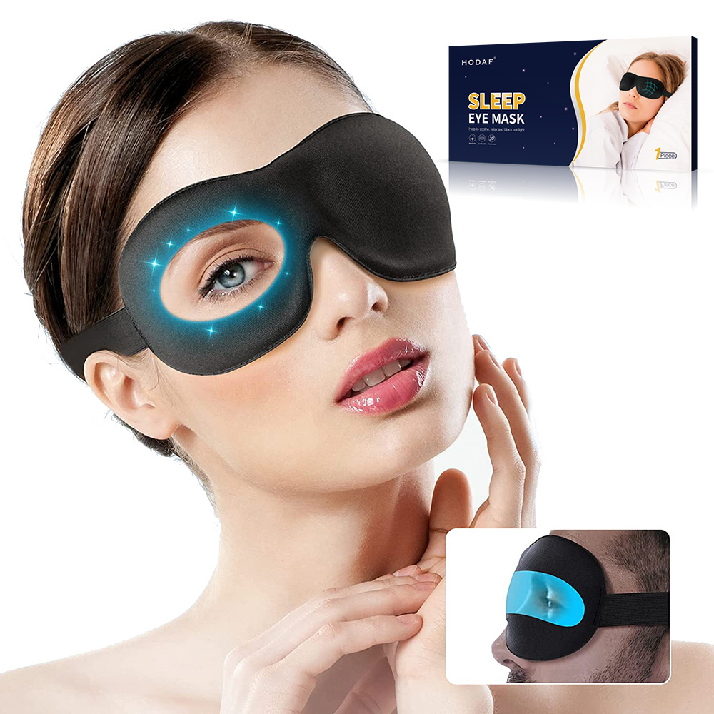 100% blackout light 3d eye mask for sleeping adjustable breathable 3d eye mask