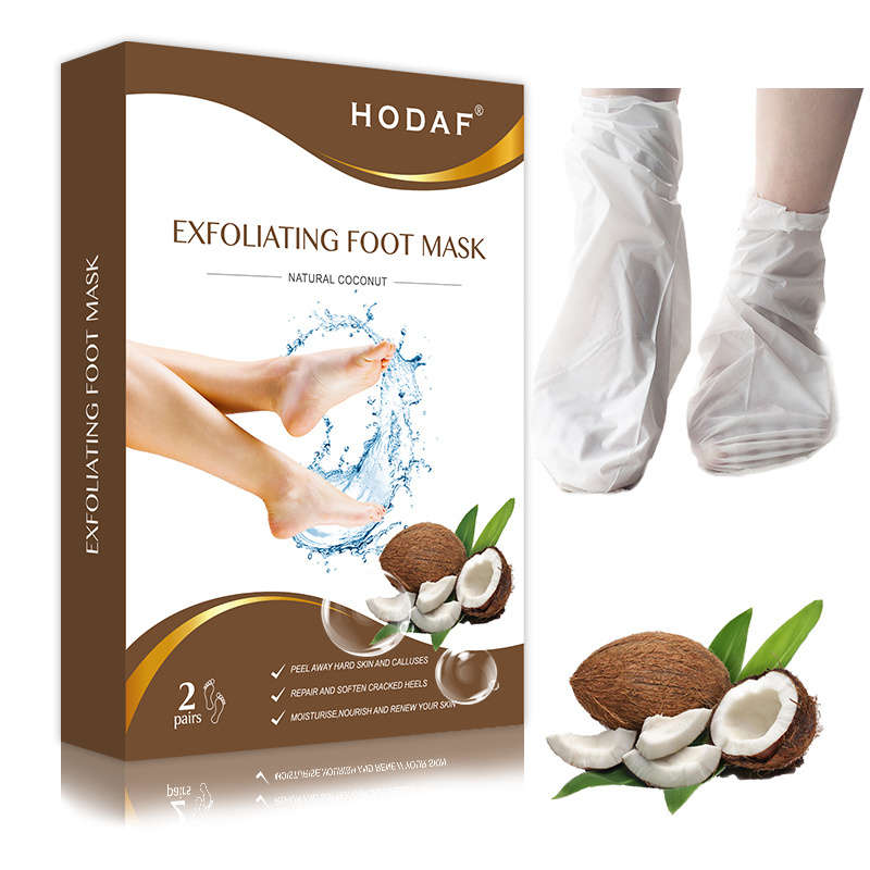 Private Label Exfoliating Foot Peel Mask Heel Foot Care Pedicure Socks Remove the Outermost Layer of Dead Skin