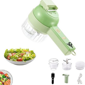 Smart Gadgets 4 in 1 Electric Slicer and Cutter Vegetable Chopper Hand-held Food Processor Portable Vegetable Tool