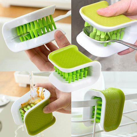 Multifunctional Kitchen Washing Brush U-Shaped Cutlery Cleaning Brush Kitchen Cleaning Tools