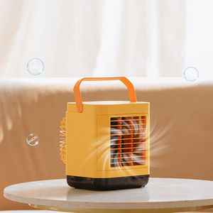 Personal Mini Air Conditioner Fan Evaporative Humidifier Air Cooler 3 Speeds 7 Color Light USB