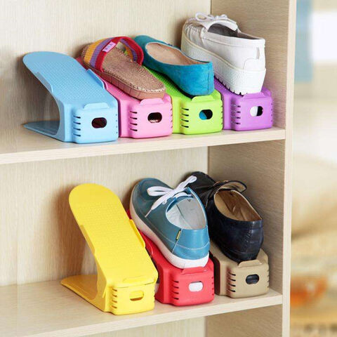 Shoe organizer for closet shoe stacker storage space saver  Double Deck Shoe Rack Holder for Closet Organization