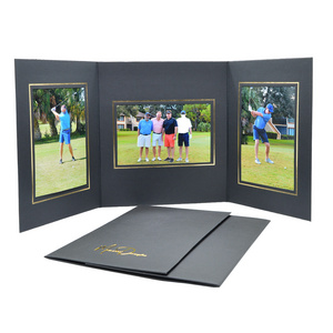 Custom 3 Opening Holders With Border For Horizontal 4 x 6 or 5 x 7 Photographs