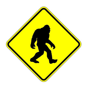 FREE SAMPLE Bigfoot Crossing Warning Sign Farm Organic Country Home Decor Wall Sign Suitable for Indoor and Outdoor Yard