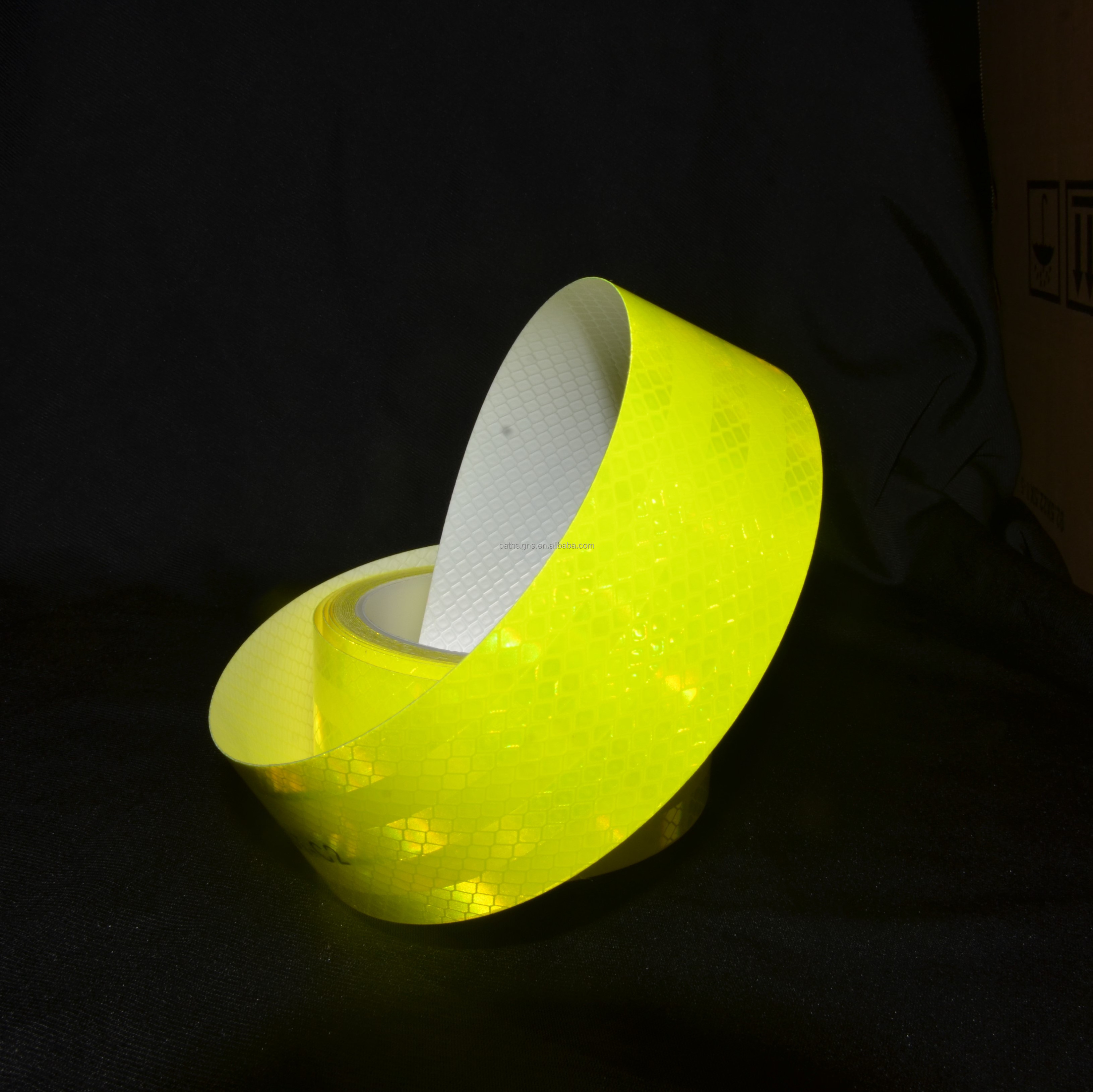 Yellow Orange White Red Reflective Tape DOT-C2 Outdoor Safety Tape Waterproof Reflector Conspicuity Sticker