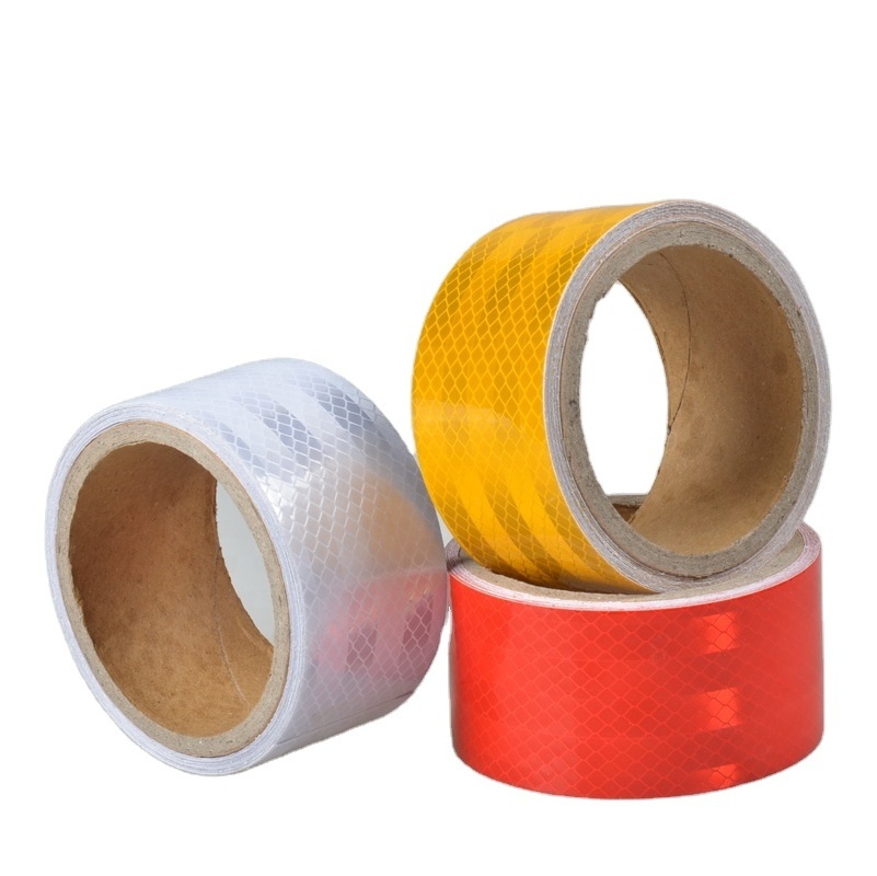 Retro Reflective Tape Supplier PVC Vinyl Reflective Strips  Reflector Sticker For Car Truck Trailer Bike Bicycle