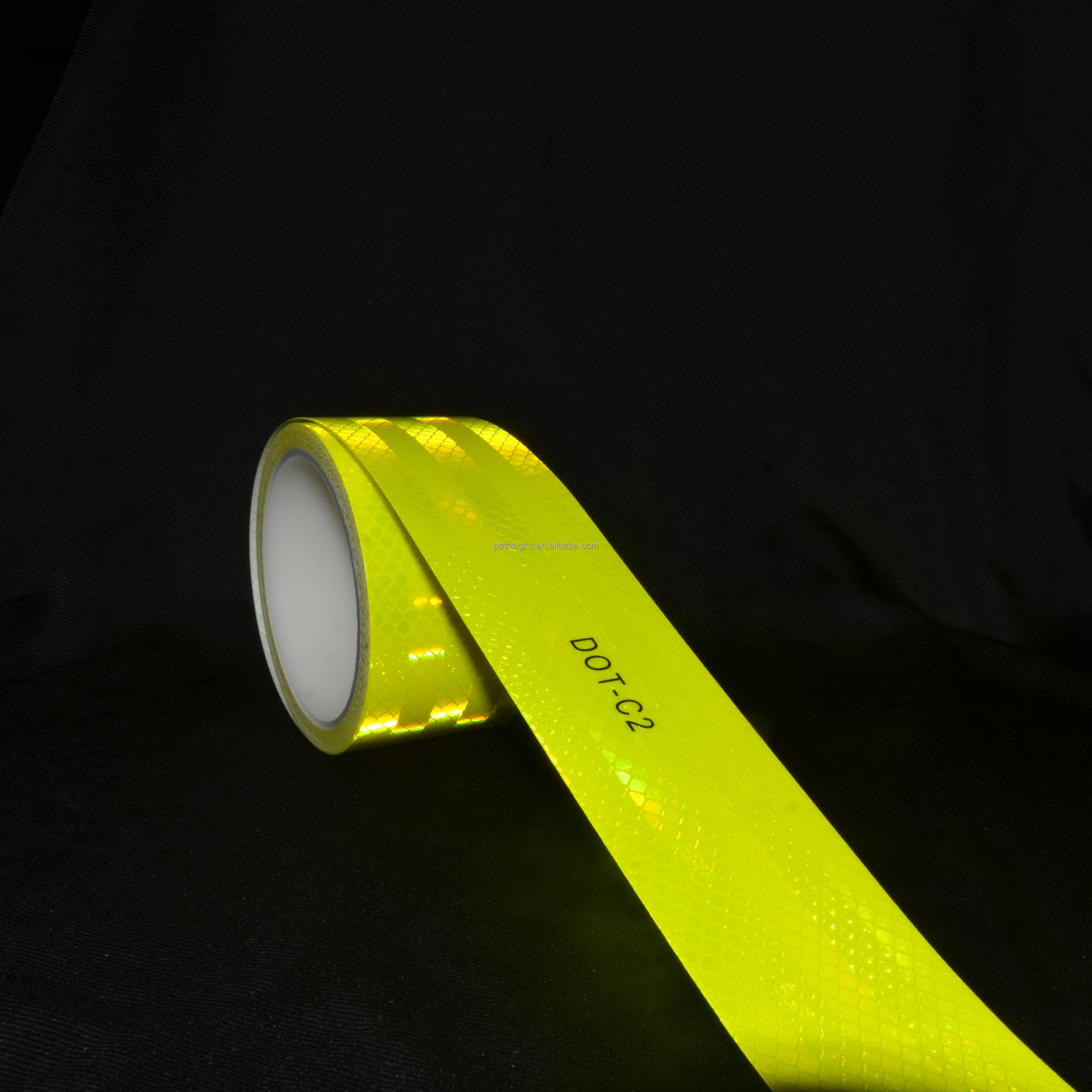 Yellow Orange White Red Reflective Tape DOT-C2 Outdoor Safety Tape Waterproof Reflector Conspicuity Sticker