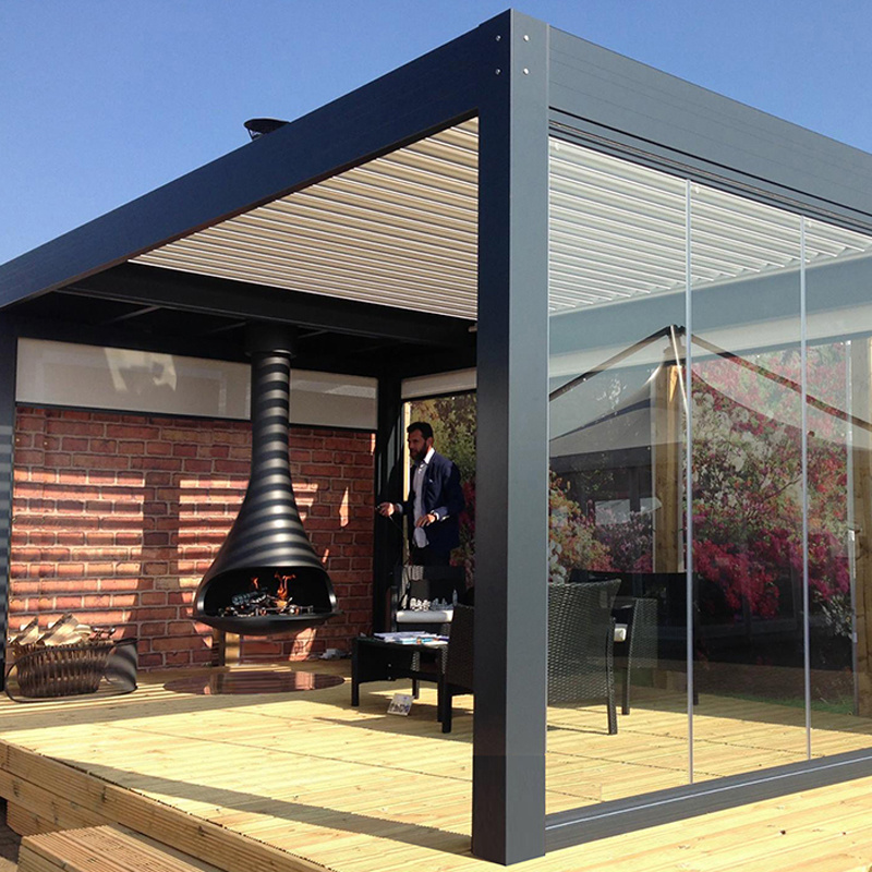 12 by 20 garden shed aluminium gazebo bioclimatica motorized arches automatic louver roof pergola outdoor