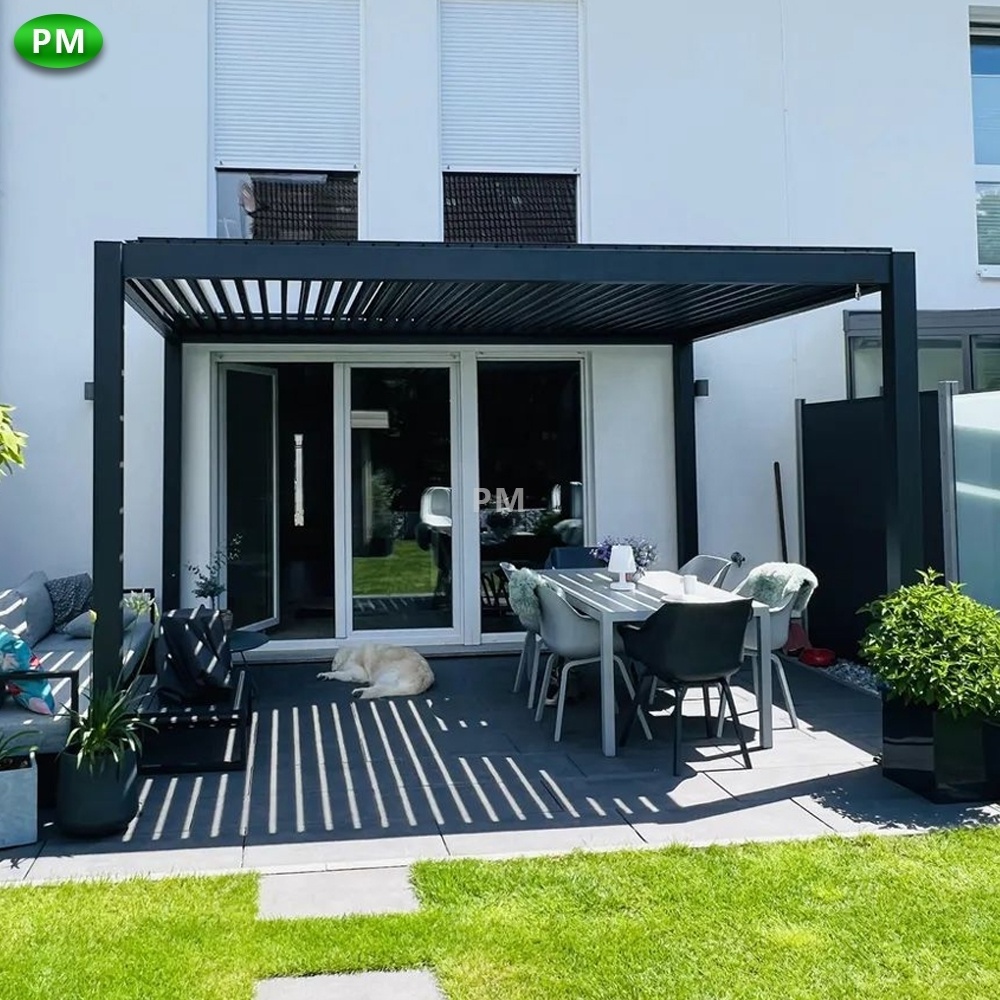 2-20% discount terrace shade outdoor pergola aluminium garden electric smart gazebo