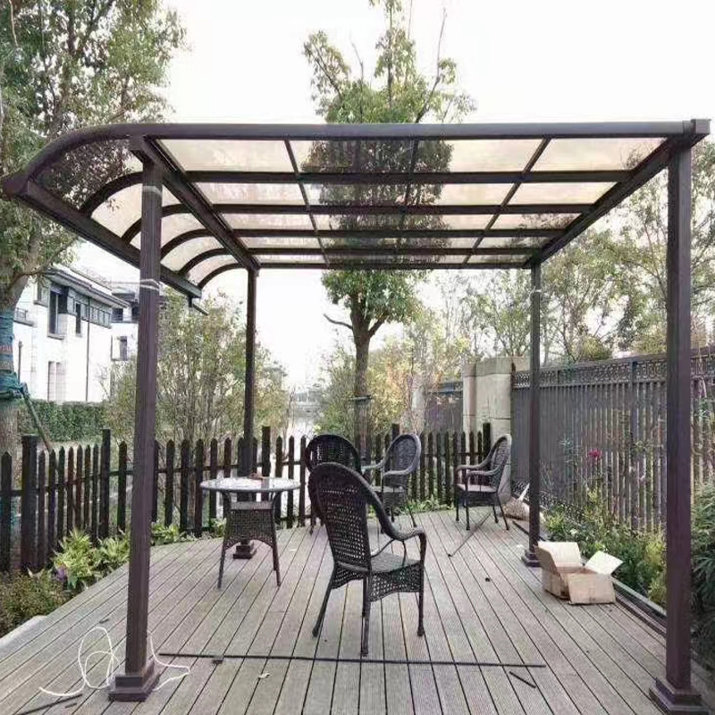 waterproof metal pergola biocmimatic balcony aluminium polycarbonate outdoor gazebo arches garden building