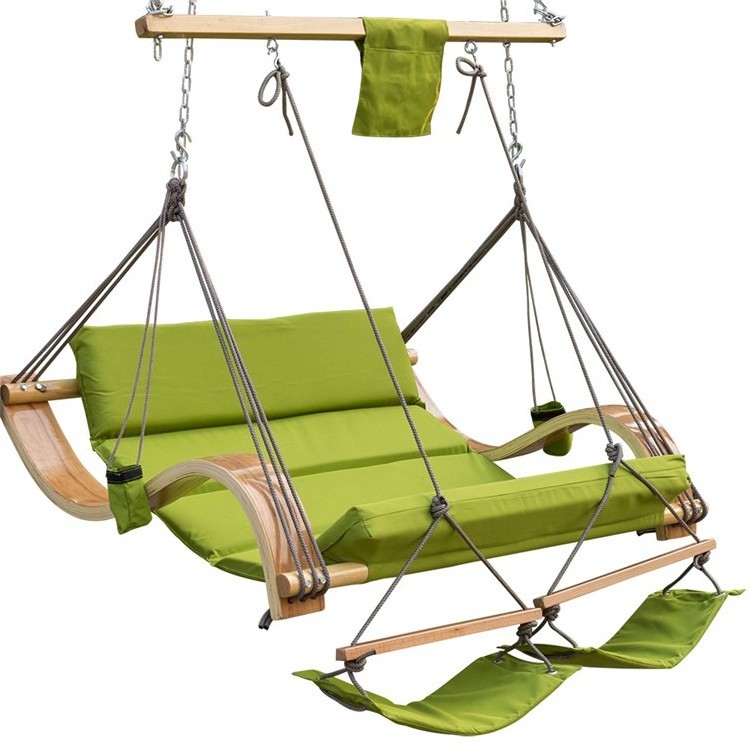 Wooden Hanging Hammock Swing Chair