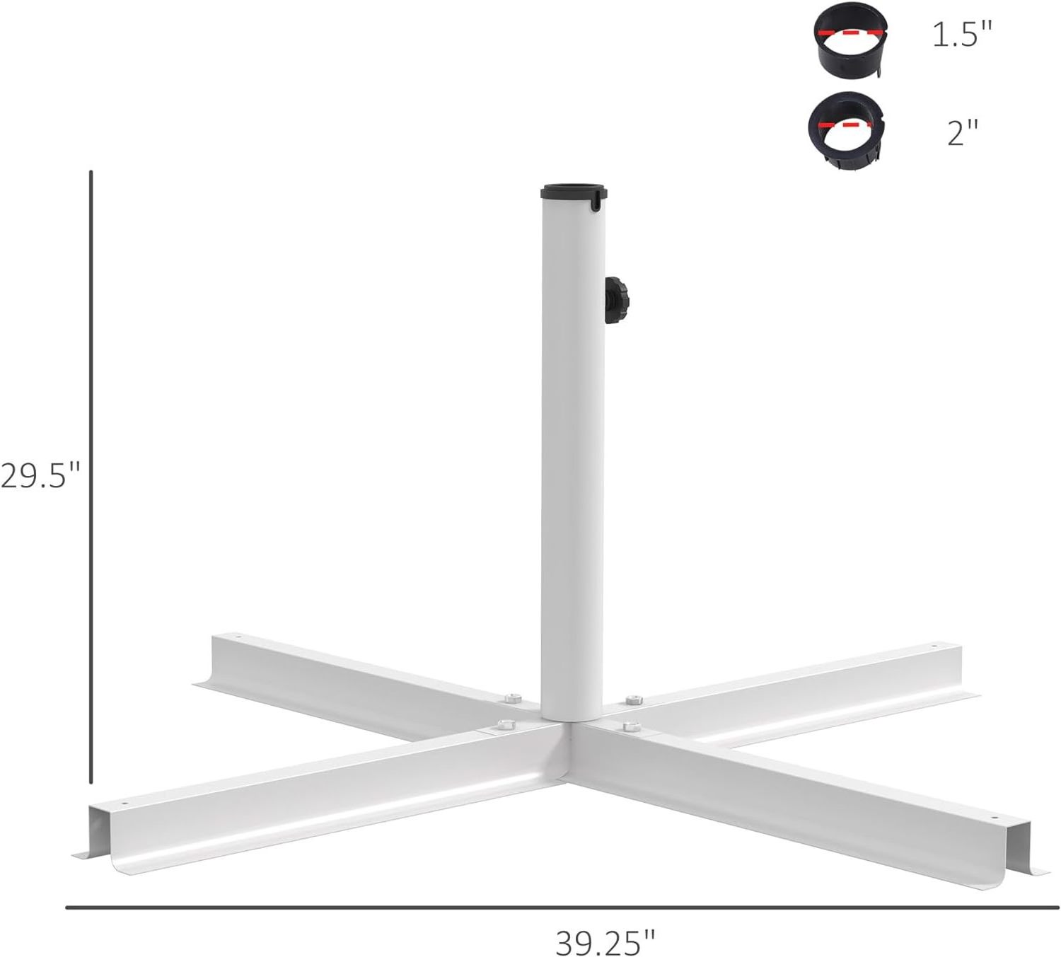 Outdoor Umbrella base Cross base Stand for Small Offset Market Umbrella or Large  Umbrella Base