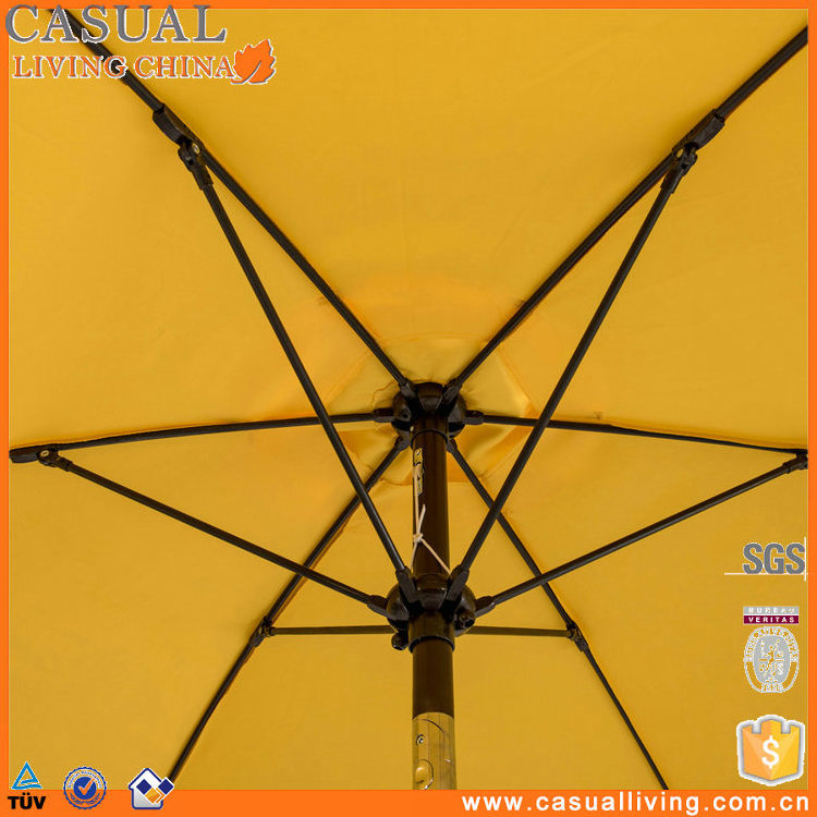 Beach Umbrella with Sand Anchor & Tilt Mechanism  Portable Outdoor Sunshade Umbrella for Garden