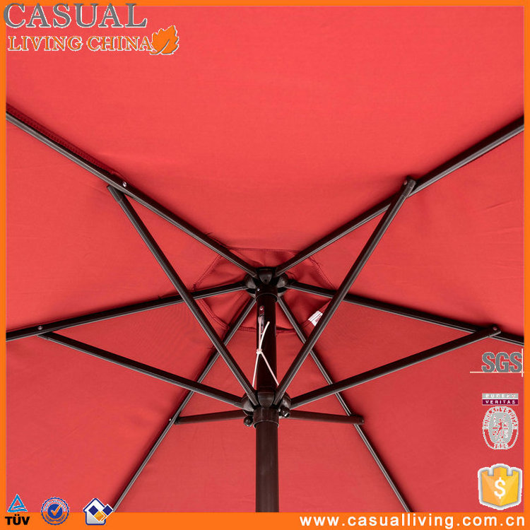 9ft Patio Umbrella Outdoor Patio Market Umbrella with Tilt and Crank