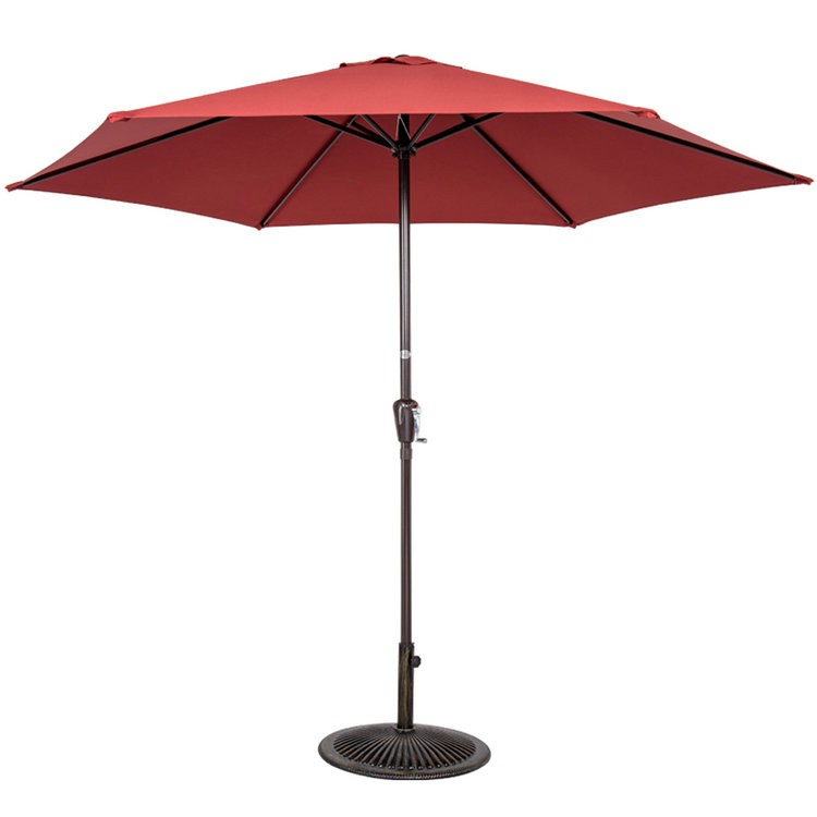 9ft Patio Umbrella Outdoor Patio Market Umbrella with Tilt and Crank